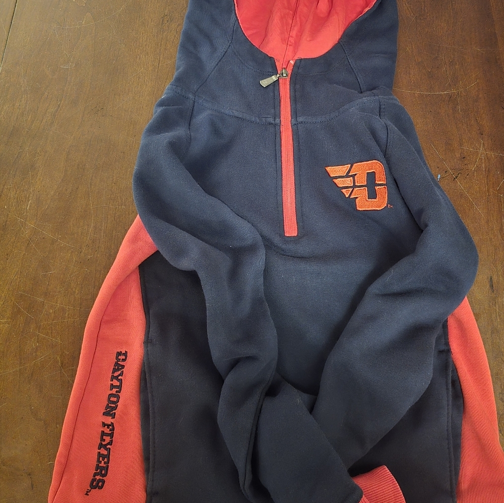 Champion Kids Navy and Red University Of Dayton  Hoodie